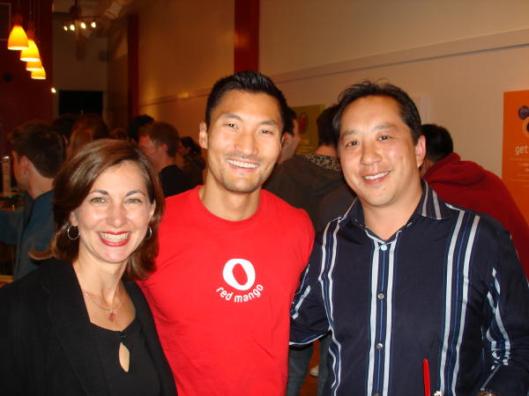 My wife, Yul Kwon, and some guy who needed to lose weight